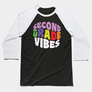 Second Grade Vibes for Students and Teachers Baseball T-Shirt